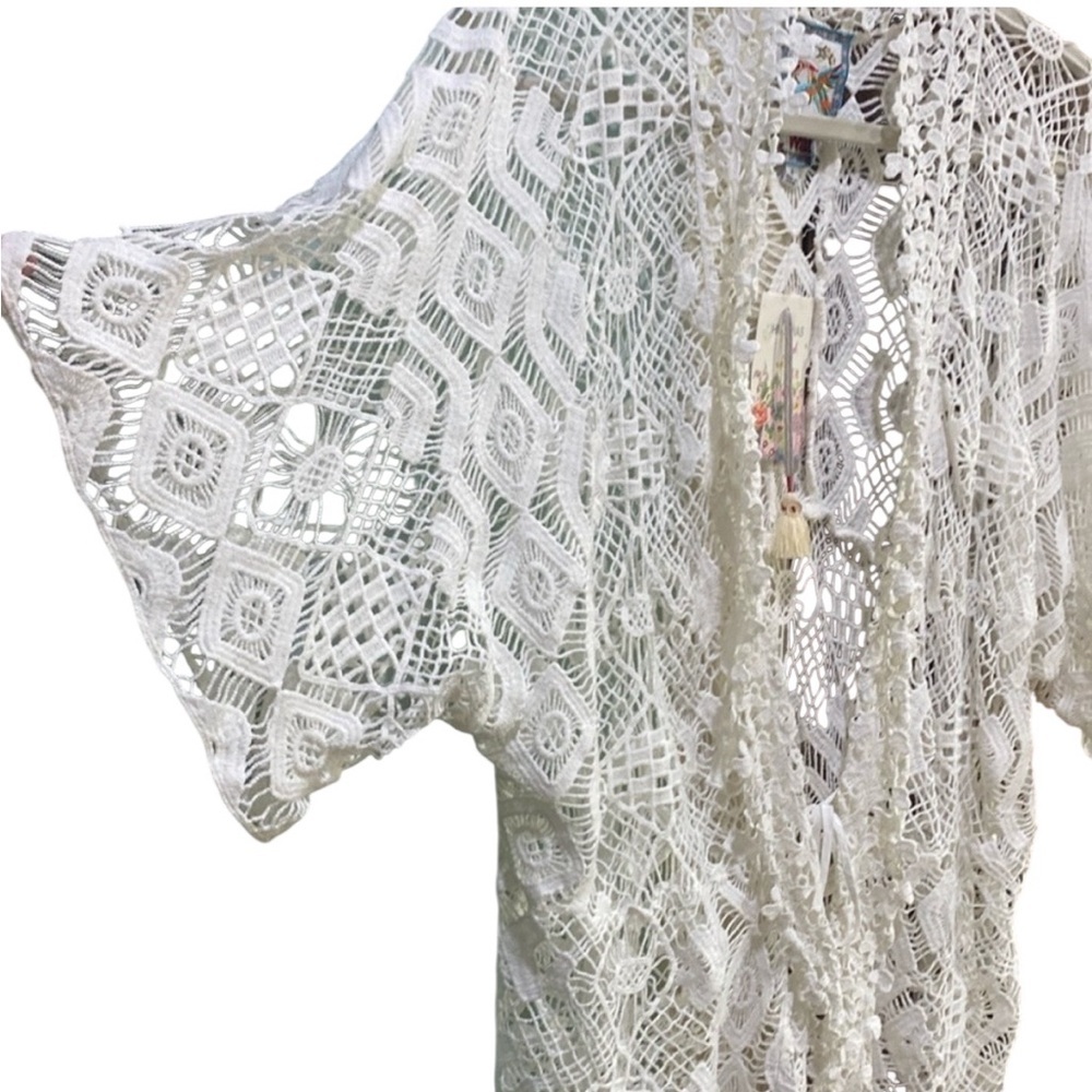 Johnny Was Jami crochet jacket NWT RARE - Picture 2 of 8